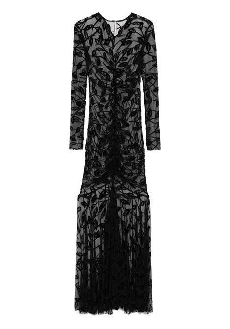 Black semi-sheer maxi dress Norma kamali - women NORMA KAMALI | ST4243BVE38556